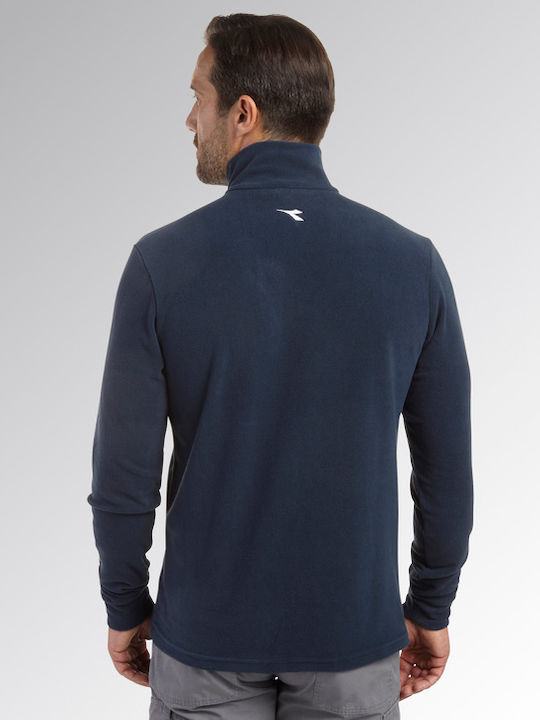 Long Sleeve Athletic Blouse Blue