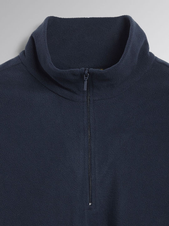 Long Sleeve Athletic Blouse Blue