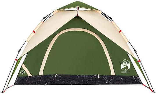 vidaXL Automatic Camping Tent Igloo Green for 5 People 223x223x155cm