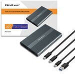 Qoltec Case for Hard Drive M.2 SATA III with Connection Type-C