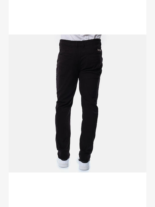 Hopenlife Kizaru Pantaloni pentru bărbați Elastice cu Croială Slim Noir