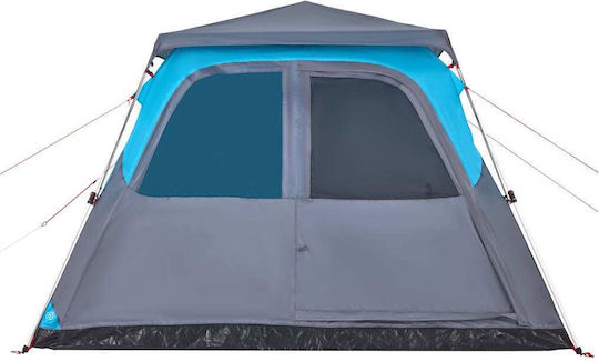 vidaXL Camping Tent Igloo Blue 3 Seasons for 6 People 310x285x200cm