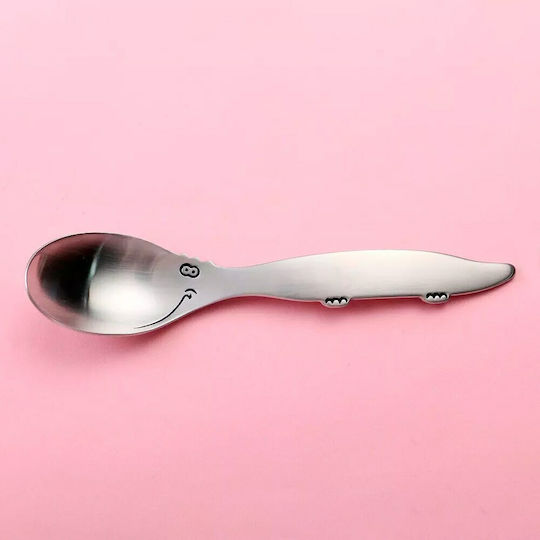 Aoke Baby Cutlery Set made of Metal Silver