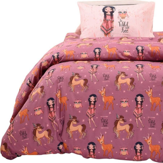 Queen Mother Single Set Violet 170x270cm Queen Mother Single Set Violet 170x270cm