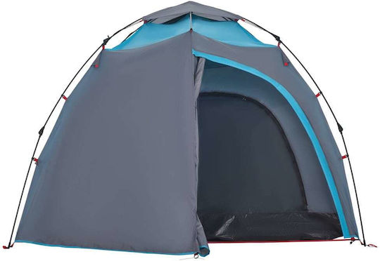 vidaXL Αυτόματη Σκηνή Camping Igloo Μπλε για 4 Άτομα 326x260x175εκ.