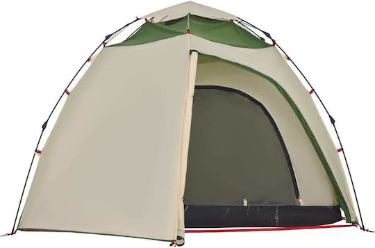 vidaXL Automatisch Campingzelt Iglu Grün für 4 Personen 326x260x175cm