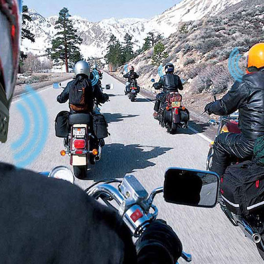 Toucare V6 Μονή Ενδοεπικοινωνία για Κράνος Μηχανής με Bluetooth