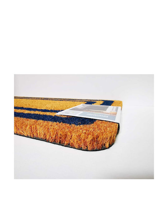 Fußmatte aus Kokosnussfasern Blau 60x33cm Dicke 15mm