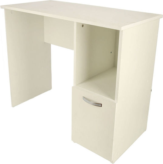 Birou Boston Din Lemn Alb 90x45x75 cm