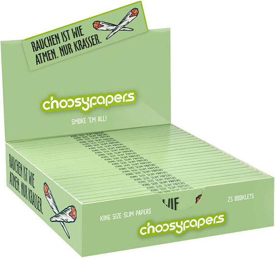 Choosypapers King Size Slim 32 Blättchen atmungsaktive Zigarettenpapiere