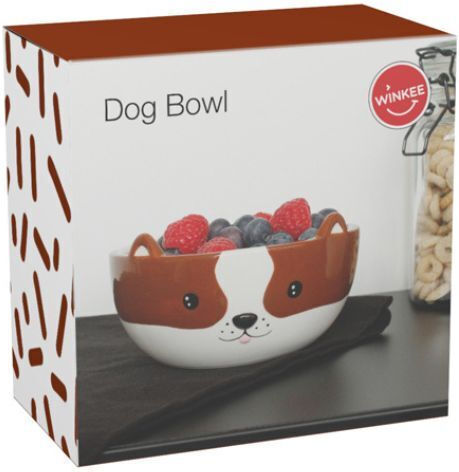 Winkee Baby Food Bowl made of Porcelain Dog