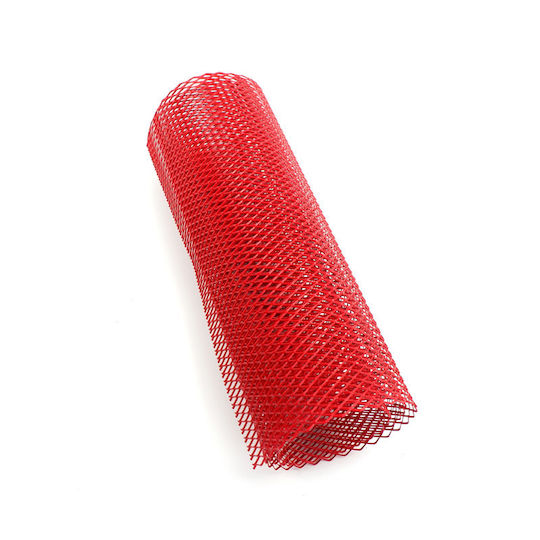 Auto Gs Car Decorative Grill 120cm x 20cm Red Color