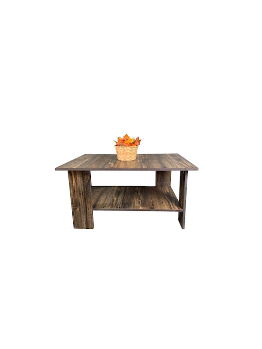Masa De Cafea Centrală Rectangulară Din Lemn White Oak Lățime 60xLungime 87xÎnălțime 43 Cm