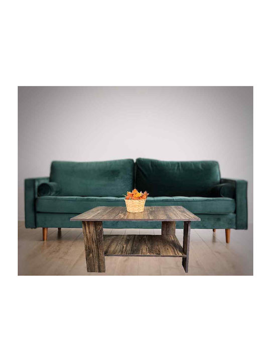 Masa De Cafea Centrală Rectangulară Din Lemn White Oak Lățime 60xLungime 87xÎnălțime 43 Cm