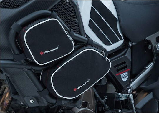 Marselus Set de Genti Laterale pentru Motociclete in Negru culoare