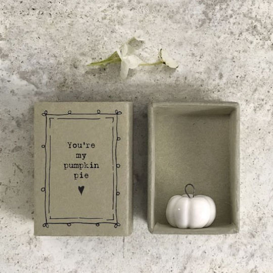 Synchronia Decorativă Dovleac din Ceramică 4.5x2x3.4cm 1buc