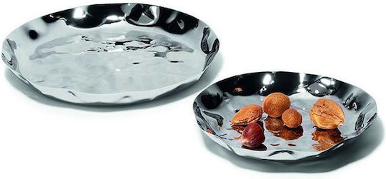 Philippi Metallic Round Decorative Tray Valencia 25.4x2.54cm