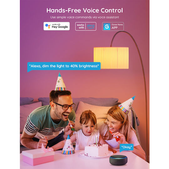 Govee Smart Bulb LED 9W for Socket E27 RGB 800lm