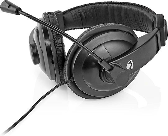 Nedis Over Ear Multimedia Ακουστικά με μικρόφωνο και σύνδεση 3.5mm Jack CHST210BK