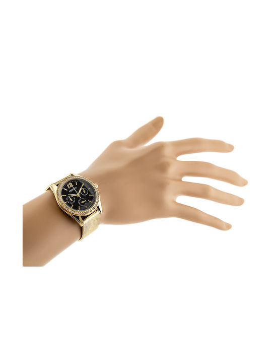 Perfect Women's Watch with Gold Metal Bracelet