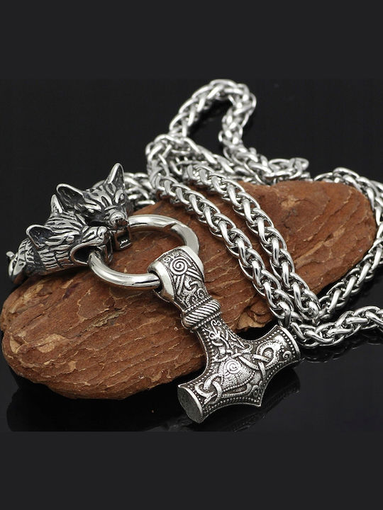 Thor's Hammer Κολιέ από Ατσάλι