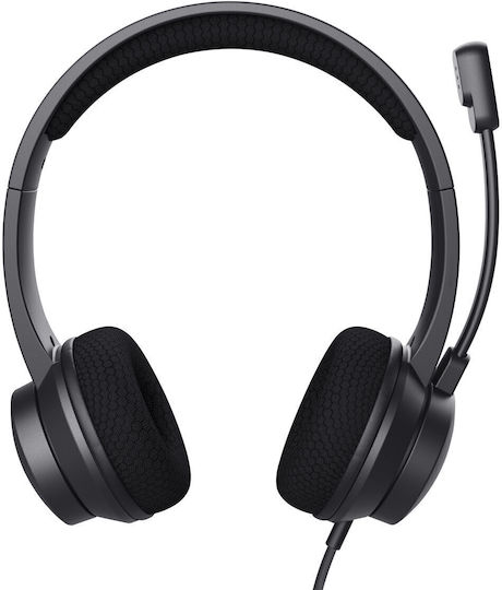 Trust HS-260 On Ear Multimedia Ακουστικά με μικρόφωνο και σύνδεση USB-A
