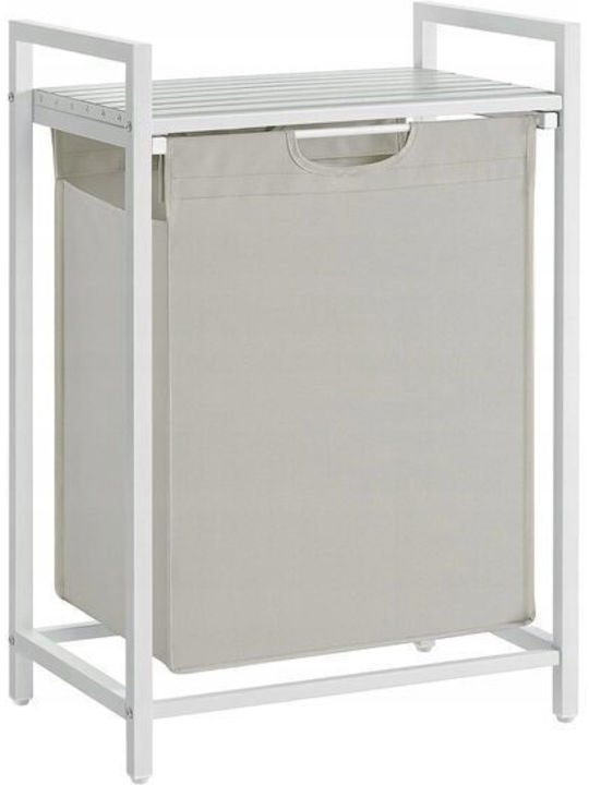 Wäschekorb Stoff 65l 50x33x72cm Graues