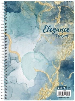 +Efo Spiral Notebook Homework B5 90 Sheets 3 Subjects 1pcs (Μiscellaneous Designs/Colors)