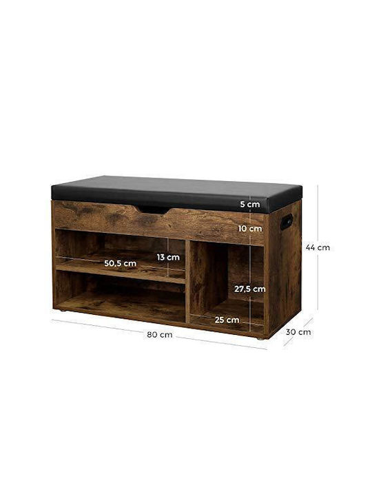 Έπιπλο Εισόδου με Παπουτσοθήκη & Παγκάκι 80x30x44εκ.