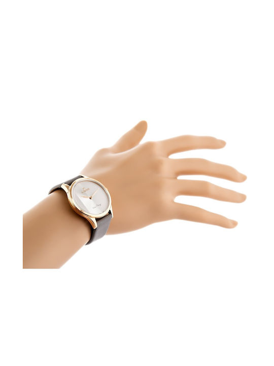 G.Rossi Women's Watch with Gray Leather Strap