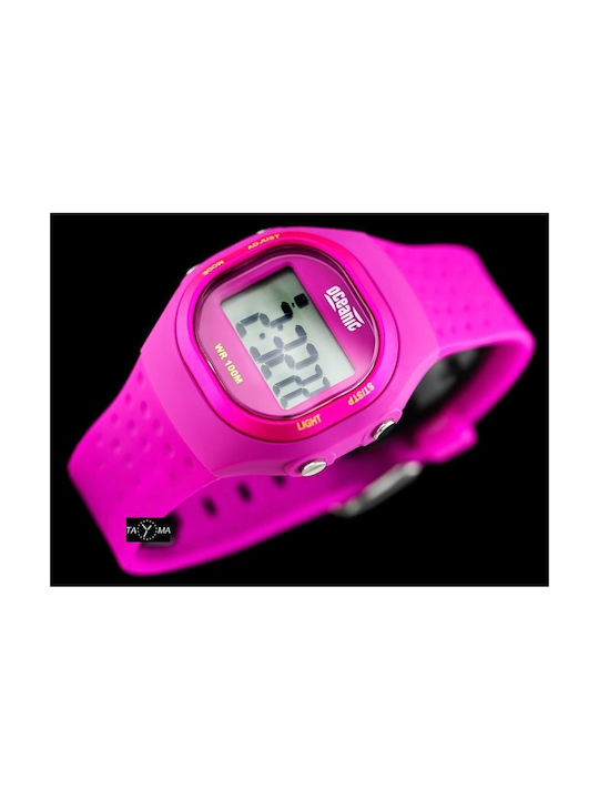 Oceanic Digital Watch Chronograph with Pink Rubber Strap