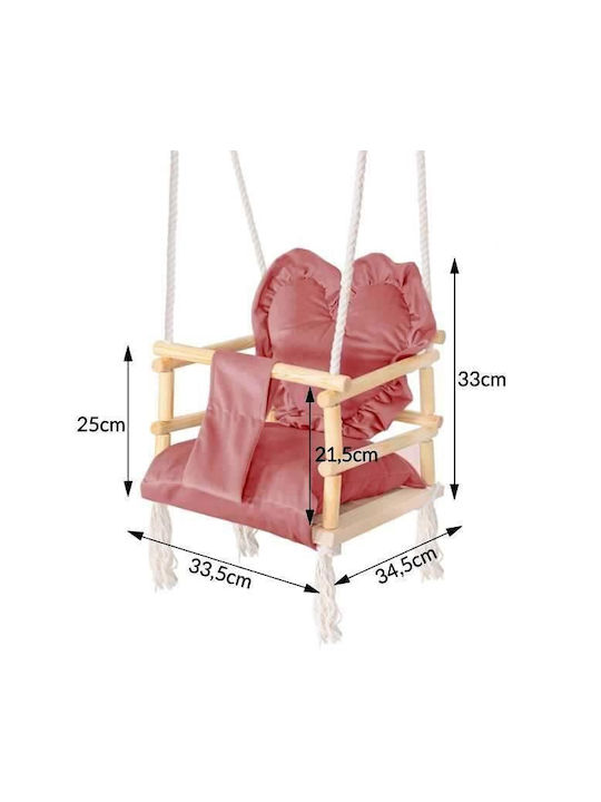 Springos Indoor-Schaukel 1Stück Rosa
