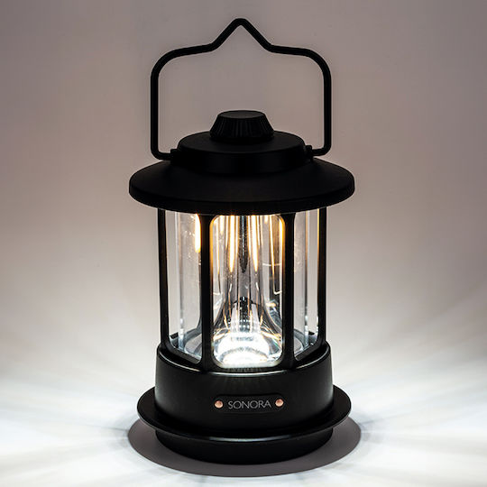 Sonora Sonora Led Wiederaufladbare Campinglaterne mit Powerbank und Ventilator 170lm 5W Schwarze