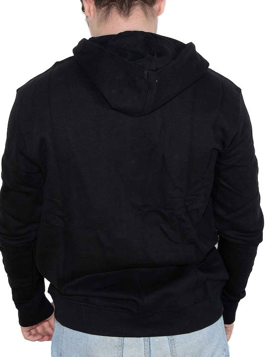 Black Hoodie Cardigan