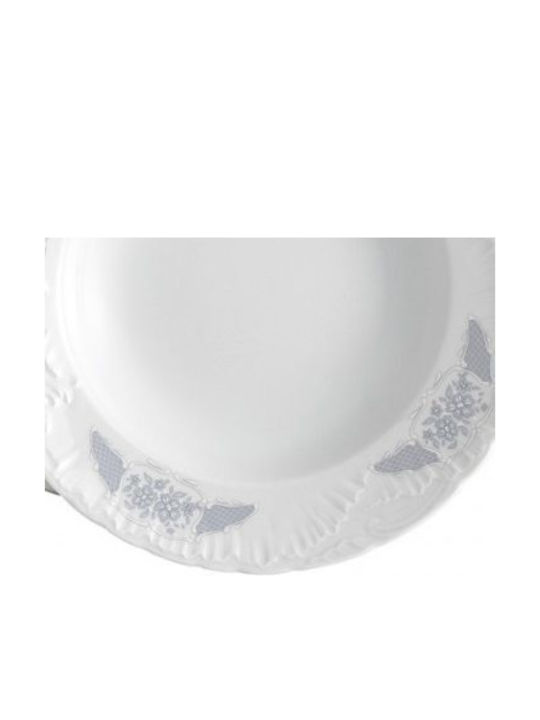 Cmielow Rococo Frederiki White Porcelain Dinnerware Set 40pcs