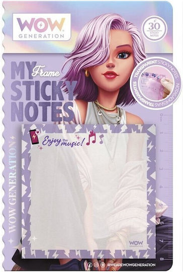 Note adezive transparente Wow Generation - Asortiment