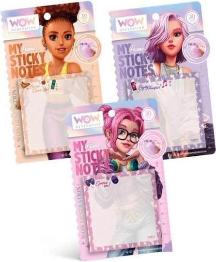Note adezive transparente Wow Generation - Asortiment