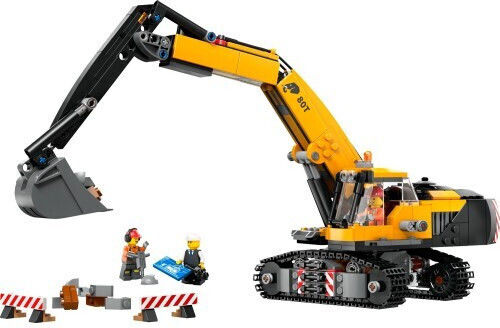 LEGO City Yellow Construction Excavator for Ages 8+ 633 Pieces