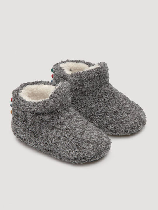 Kinderhausschuhe Stiefel Gray
