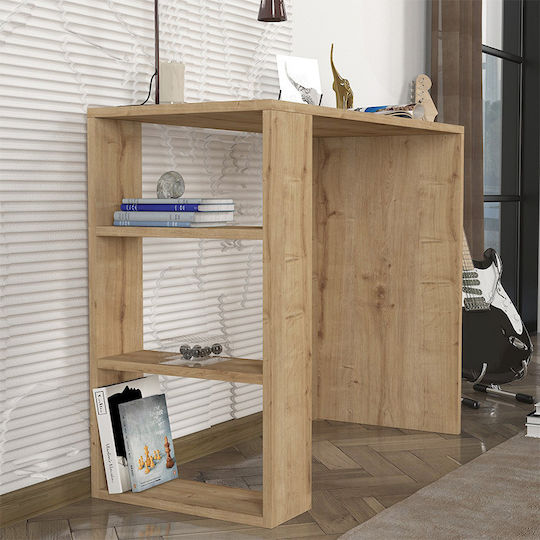 Γραφείο Netenia Ξύλινο sapphire oak 90x40x74εκ.