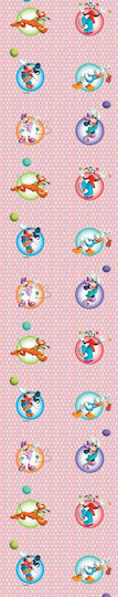 Vasilas Home Playtime Kids Curtain with Rod Pocket Vasilas Home Playtime Kids Curtain with Rod Pocket