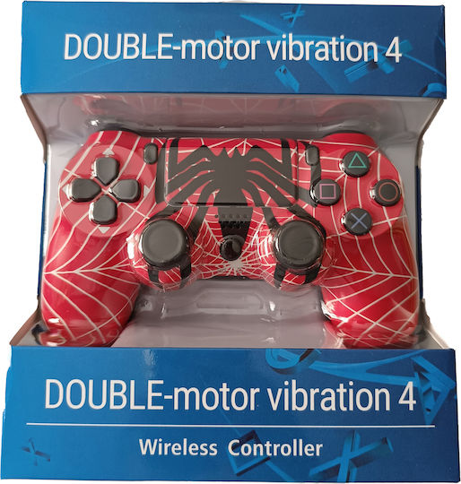 Spiderman Web Wireless Gamepad for PS4 Red