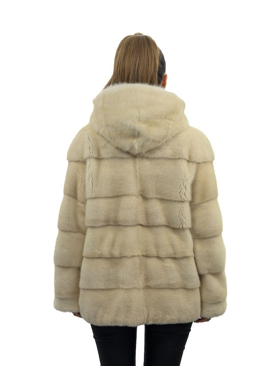 Fur mink cardigan (mink) Anne