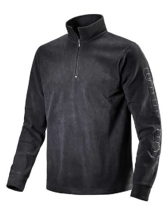 Long Sleeve Athletic Blouse Black