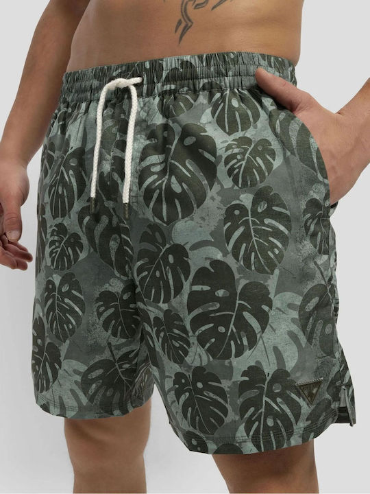 Foliage Men's Swimwear Shorts Khaki