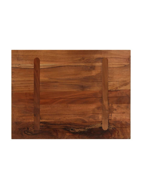 vidaXL Rectangular Table Surface made of Solid Wood Brown 80x70x2.5cm 371204 1pcs