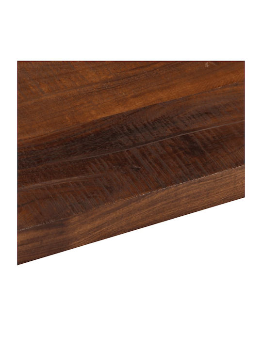 vidaXL Rectangular Table Surface made of Solid Wood Brown 80x70x2.5cm 371204 1pcs