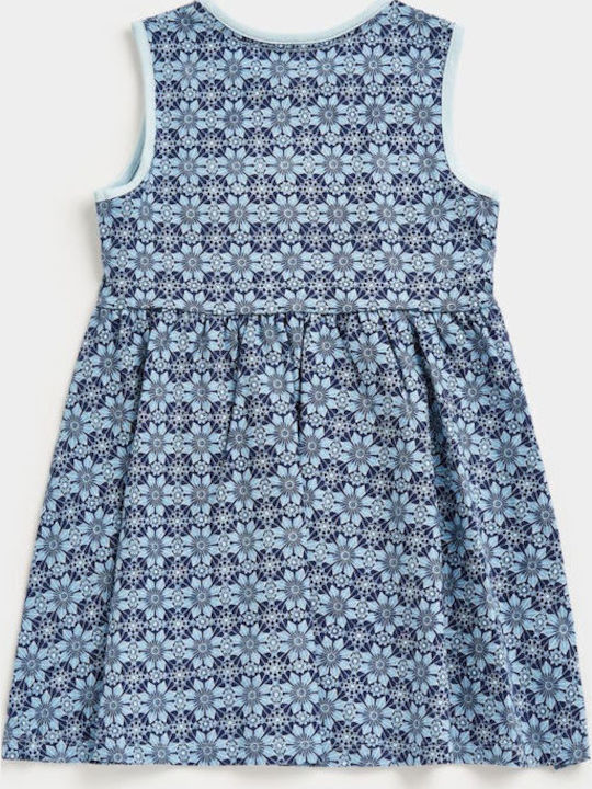 Παιδικό Φόρεμα Floral Μπλέ