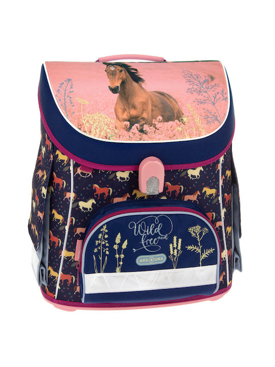 Arsuna Schulranzen Rucksack Junior High-High School Mehrfarbig