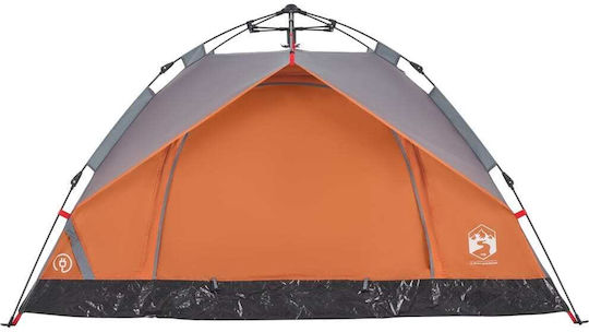 vidaXL Camping Tent Igloo Orange for 2 People 360x135x105cm